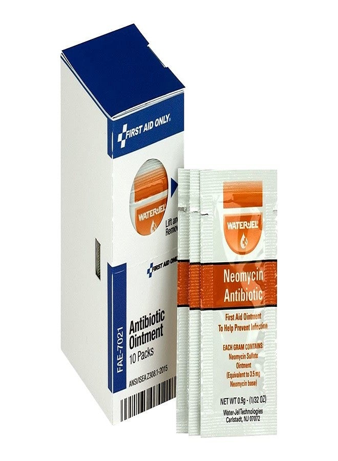 فرست أيد أونلي عبوات مرهم مضاد حيوي من فيرست إيد أونلي FAE-7021 سمارت كومبلاينس لإعادة التعبئة، 10 عبوات - Image 1